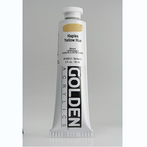 Golden, Heavy Body, Acrylic, Paint, 2oz, Naples Yellow Hue